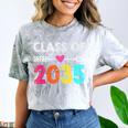 Class Of 2035 Kindergarten Pre K Grow With Me Graduation Comfort Color Blast T-Shirt Smoke