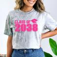 Class Of 2038 Pink Girls Growing Up School Memory Graduation Comfort Color Blast T-Shirt Smoke