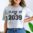 Class Of 2039 Grow With Me First Day Of School Graduation Comfort Color Blast T-Shirt Smoke