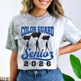 Color Guard Senior 2026 Flags Marching Band Graduation Grad Comfort Color Blast T-Shirt Smoke