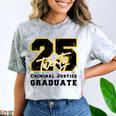 Criminal Justice Graduate Graduated Class Of 2025 Graduation Comfort Color Blast T-Shirt Smoke