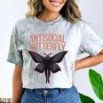 Cryptid Cryptozoology Mothman Introvert -Adults Butterfly Small Crew Neck Classic Fit Short Sleeve Polyester 100 Printed Blended Fabric Comfort Color Blast T-Shirt Smoke