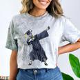 Dabbing Graduate Zebra Team Mascot Graduation Senior Shirt Comfort Color Blast T-Shirt Smoke