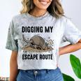 Digging My Escape Route Armadillo Introvert Humor Comfort Color Blast T-Shirt Smoke Digging My Escape Route Armadillo Introvert Humor Comfort Color Blast T-Shirt Smoke