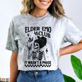 Elder Emo Club Skeleton Nostalgia It Wasn't a Phase Mom Comfort Color Blast T-Shirt Smoke