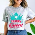 EMT Trauma Queen Paramedic Student T-Shirt Graduation Comfort Color Blast T-Shirt Smoke
