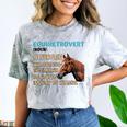 Equinetrovert Definition Equine Horse Riding Introvert Comfort Color Blast T-Shirt Smoke Equinetrovert Definition Equine Horse Riding Introvert Comfort Color Blast T-Shirt Smoke