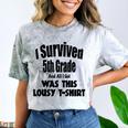 Fifth 5th Grade Graduation Shirt Child Graduate Education Comfort Color Blast T-Shirt Smoke