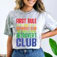 First Rule Of Introvert Club Is There Is No Introvert Club Comfort Color Blast T-Shirt Smoke First Rule Of Introvert Club Is There Is No Introvert Club Comfort Color Blast T-Shirt Smoke