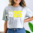 Football Senior Night Football Senior 2025 Graduation 55 Comfort Color Blast T-Shirt Smoke