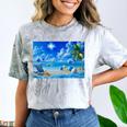 Frutiger Aero Beach Y2k Aesthetic Palm Tree Sand Ocean Premium Comfort Color Blast T-Shirt Smoke Frutiger Aero Beach Y2k Aesthetic Palm Tree Sand Ocean Premium Comfort Color Blast T-Shirt Smoke
