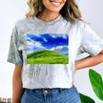 Frutiger Aero Meadow Aesthetic Y2k 2000s Ironic Nostalgic Comfort Color Blast T-Shirt Smoke
