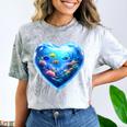 Frutiger Aero Y2K Heart Comfort Color Blast T-Shirt Smoke