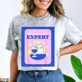 Fun Cute Introvert Cat Character With Wine Comfort Color Blast T-Shirt Smoke