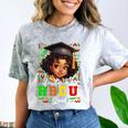 Future HBCU Grad Girl Kids Graduation HBCU College Comfort Color Blast T-Shirt Smoke