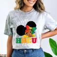 Future HBCU Grad History Girl Graduation HBCU Kids Comfort Color Blast T-Shirt Smoke