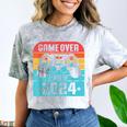 Game Over Class Of 2024 Shirt Students Graduation Comfort Color Blast T-Shirt Smoke