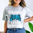 Gamer Graduation 5th Grade Level Complete Video Games Boys Comfort Color Blast T-Shirt Smoke