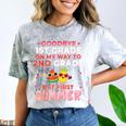 Goodbye 1st Grade Graduation To 2nd Grade Hello Summer Comfort Color Blast T-Shirt Smoke