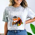 I Graduated Can I Go Back To Bed Sleepy Red Panda Graduation Comfort Color Blast T-Shirt Smoke