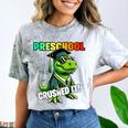 Graduation Preschool Dinosaur T Rex Crushed It Boys Grad Comfort Color Blast T-Shirt Smoke