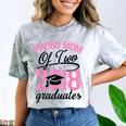 Graduation Shirt For Mom With Twins Proud Mom Of Two Comfort Color Blast T-Shirt Smoke
