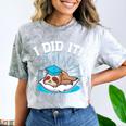 Graduation Did It Sloth Graduate Animal Sloths Sloth Comfort Color Blast T-Shirt Smoke