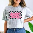 Groovy Senior Class Of 2026 Coquette Pink Bow Graduation Comfort Color Blast T-Shirt Smoke