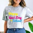 Happy Last Day Of School Graduation Teacher Students Comfort Color Blast T-Shirt Smoke
