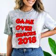 High School Graduation Tshirt Game Over Senior Class Of 2018 Comfort Color Blast T-Shirt Smoke