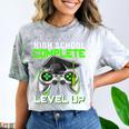 High School Level Complete Class Of 2024 Graduation Comfort Color Blast T-Shirt Smoke