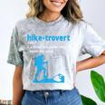 Hike-Trovert Hiking Humor Definition Introvert Comfort Color Blast T-Shirt Smoke