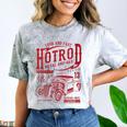 Hotrod Car Automotive Nostalgia Distressed Retro Comfort Color Blast T-Shirt Smoke