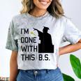 I'm Done With This BS College Graduation Shirt Comfort Color Blast T-Shirt Smoke
