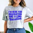 I'm Here For Graduation School Class Senior 2024 Comfort Color Blast T-Shirt Smoke