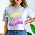 I'm Just Social Distancing Introvert Funny Comfort Color Blast T-Shirt Smoke