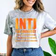INTJ Architect Personality Introvert Sarcastic Orange Comfort Color Blast T-Shirt Smoke