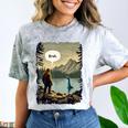 Introvert Bigfoot Sasquatch Loch Ness Monster Bruh Comfort Color Blast T-Shirt Smoke