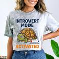 Introvert Mode Activated Low Social Battery Box Turtle Comfort Color Blast T-Shirt Smoke Introvert Mode Activated Low Social Battery Box Turtle Comfort Color Blast T-Shirt Smoke
