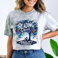 Introvert Reader Bibliofile Bookworm Loves Books Comfort Color Blast T-Shirt Smoke