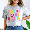 Introvert I Want To Be Alone Retro Wavy Comfort Color Blast T-Shirt Smoke Introvert I Want To Be Alone Retro Wavy Comfort Color Blast T-Shirt Smoke