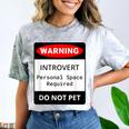Introvert Warning Danger Do Not Pet Disturb Anti-Social Comfort Color Blast T-Shirt Smoke Introvert Warning Danger Do Not Pet Disturb Anti-Social Comfort Color Blast T-Shirt Smoke