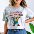Introverted But Willing To Discuss Video Games Introvert Comfort Color Blast T-Shirt Smoke