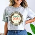 Kids Class Of 2031 Shirt Back To School Future Graduation Comfort Color Blast T-Shirt Smoke