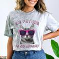 Kids Cool Future Is Bright Kids Graduation Or Birthday Comfort Color Blast T-Shirt Smoke