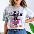 Kids Pre K Graduation Flossing Girl Nailed It Graduate Girls Comfort Color Blast T-Shirt Smoke