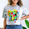 Kids Teens Graduation I Heart My Teachers I Love My Teachers Comfort Color Blast T-Shirt Smoke