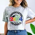 Kindergarten Graduation 2024 Graduate Last Day Of School Comfort Color Blast T-Shirt Smoke