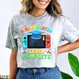 Kindergarten Level Complete Graduation Class 2025 Gamer Boys Comfort Color Blast T-Shirt Smoke