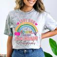 Last Day Of School Autograph 5th Grade Graduation Boys Girls Comfort Color Blast T-Shirt Smoke